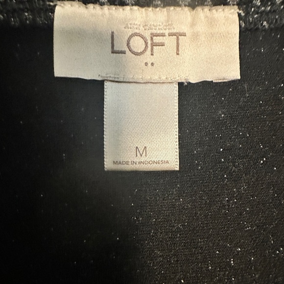 Loft Pull On Pencil Skirt, Black & White‎ Sz M - Picture 6 of 9